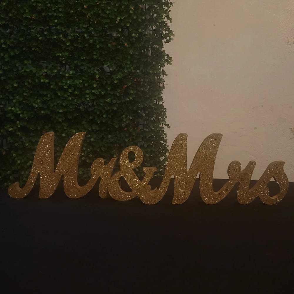 Letrero Mr. y Ms. — Alquifiestas y Eventos