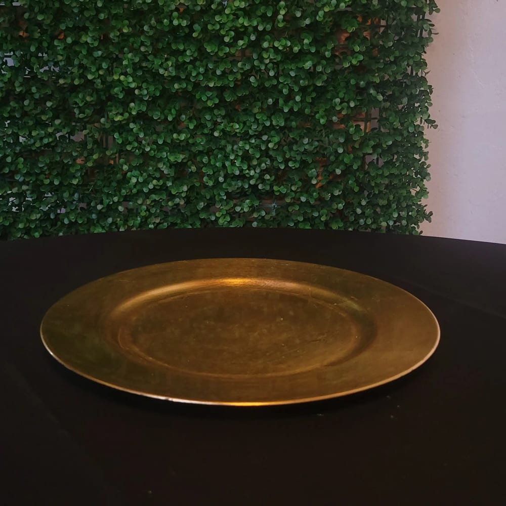 Porta Platos Dorado — Alquifiestas y Eventos